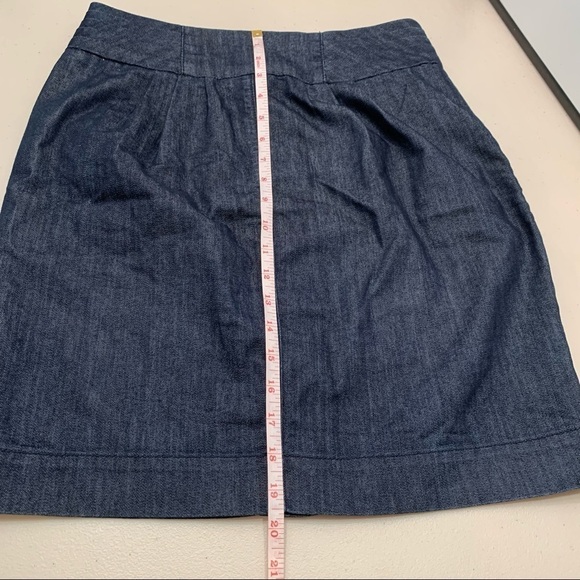 Anthropologie Pilcro and the Letterpress Skirt Adult Size 6 Denim Pleated Women - Picture 10 of 11